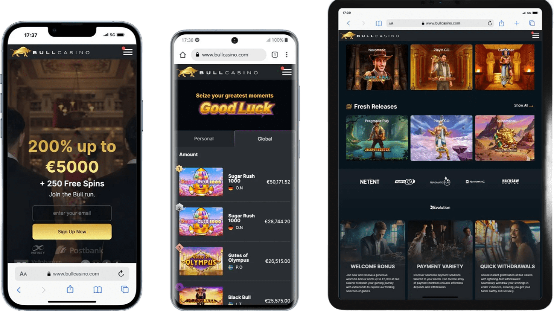 Bullcasino24 App-schermafbeelding